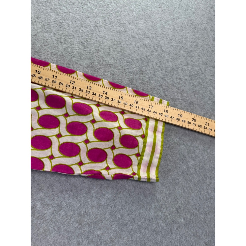 Gretchen Scott Designs Pink Lime Green Geometric Cotton Tunic Top Women Small - Picture 11 of 11